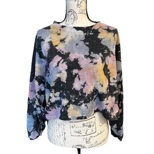 La biz cropped oversized sweatshirt size S